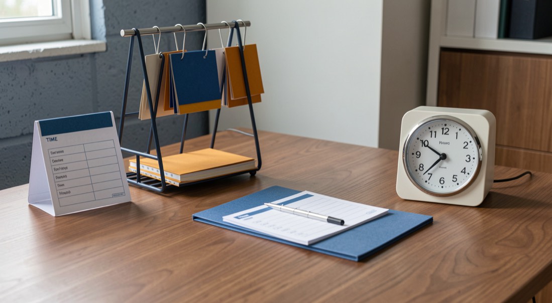 Clock Cards, Badge Racks and the Workplace Record: What the old physical systems reveal about designing a clear workflow.